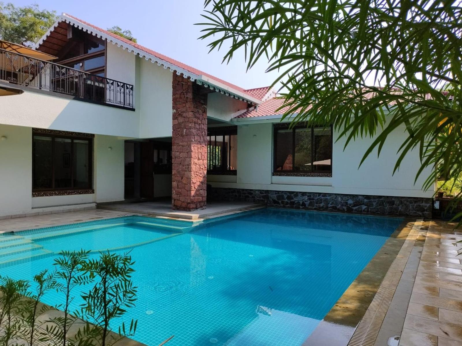 Villa Casa Blanca 3Bhk W/Pool Near Mandwa, Alibaug Alībāg Exterior foto